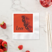 Serviette En Papier Amour (En situation)