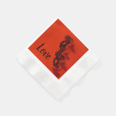 Serviette En Papier Amour (Coin)