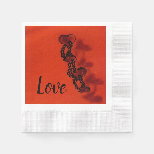 Serviette En Papier Amour (Devant)
