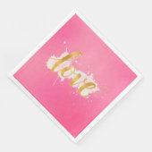 Serviette En Papier Amour (Coin)