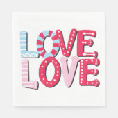 Serviette En Papier Amour (Devant)