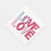 Serviette En Papier Amour (Coin)