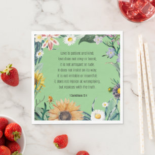 Serviette En Papier Amour, 1 Corinthiens 13:4,