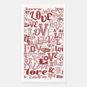 Serviette En Papier Amour 6 (Devant)