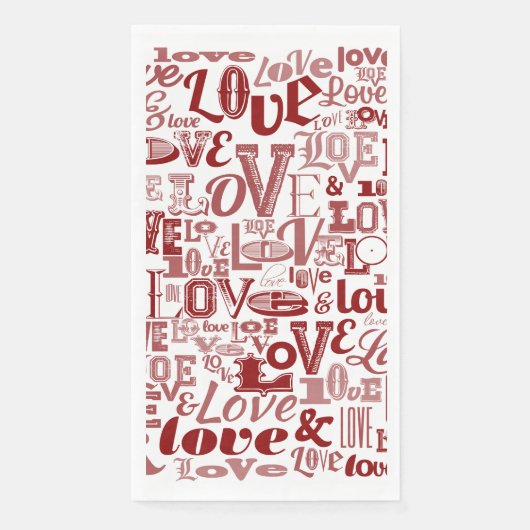 Serviette En Papier Amour 6 (Devant)