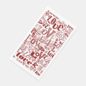 Serviette En Papier Amour 6 (Coin)