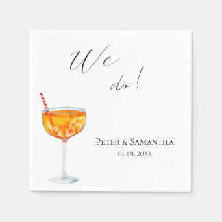 Serviette En Papier Amour au premier Spritz de mariage