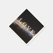 Serviette En Papier AMOUR avec lumières électriques (Coin)