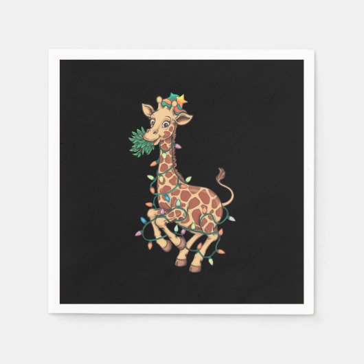 Serviette En Papier Amour cadeau de Noël amusant arbre de Noël (Devant)