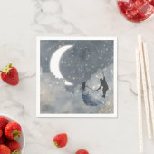 Serviette En Papier Amour céleste (En situation)