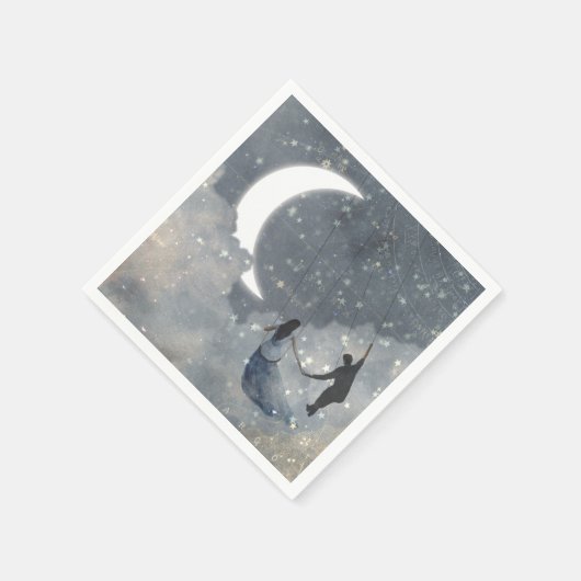 Serviette En Papier Amour céleste (Coin)