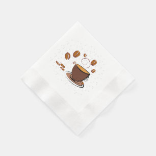Serviette En Papier Amour de café