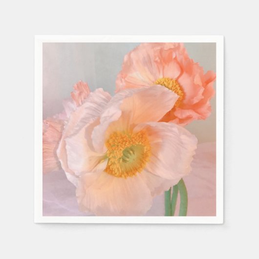 Serviette En Papier Amour de Coquelicot (Devant)