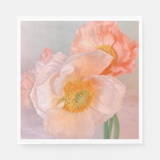 Serviette En Papier Amour de coquelicot (Devant)