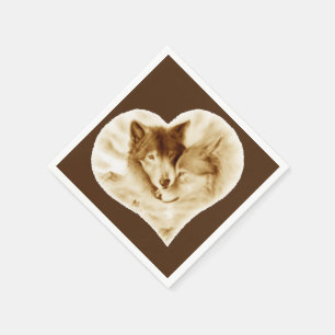 Serviette En Papier Amour de loup