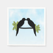 Serviette En Papier Amour de perroquet (Devant)