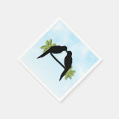 Serviette En Papier Amour de perroquet (Coin)