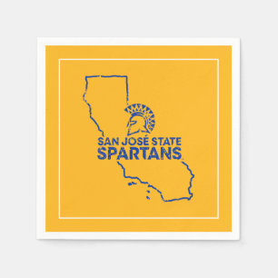 Serviette En Papier Amour de Spartans d'état de San Jose