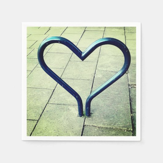 Serviette En Papier Amour, en ville (Devant)