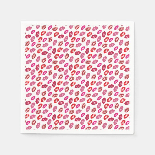 Serviette En Papier Amour Et Baisers (Devant)