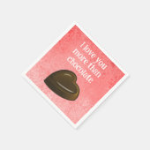 Serviette En Papier Amour et Chocolat (Coin)