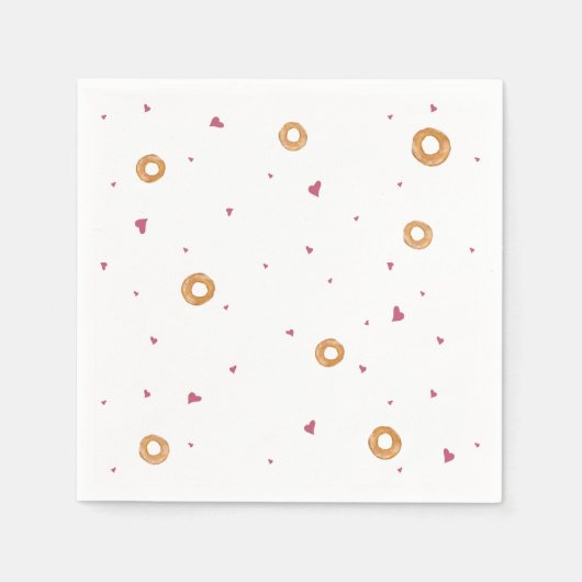 Serviette En Papier AMOUR ET SACS | Blanc | (Devant)