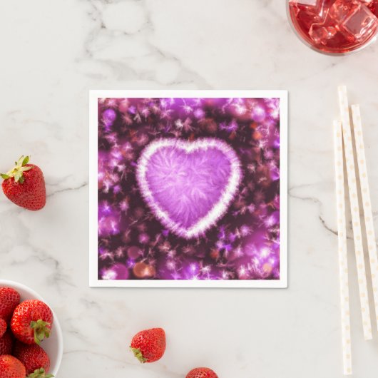 Serviette En Papier Amour éternel (En situation)