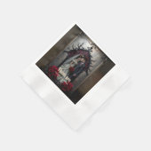 Serviette En Papier Amour Éternel Gothique  (Coin)