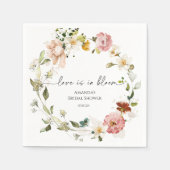 Serviette En Papier Amour fleur sauvage en fleur (Devant)