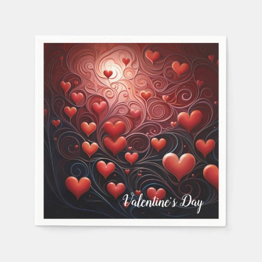 Serviette En Papier Amour - Infusé (Devant)