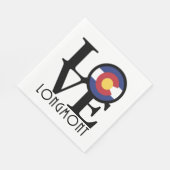 Serviette En Papier AMOUR Longmont Colorado (Coin)