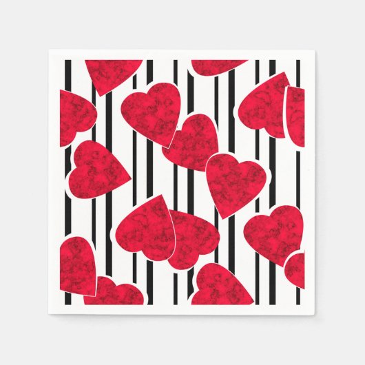 Serviette En Papier Amour, mariage, Saint Valentin (Devant)