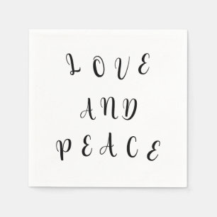 Serviette En Papier Amour Mignon Et Paix