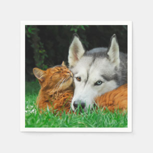 Serviette En Papier Amour mignon somalien de petit groupe d'amis de