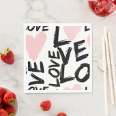 Serviette En Papier Amour moderne (En situation)
