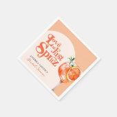 Serviette En Papier Amour Moderne à Première Gorgée de Spritz Réceptio (Coin)