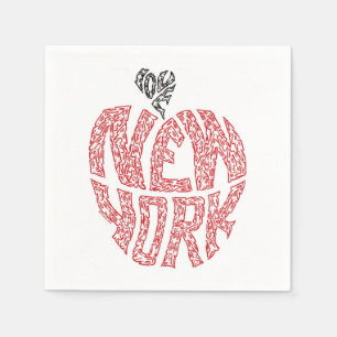 SERVIETTE EN PAPIER AMOUR NEW YORK