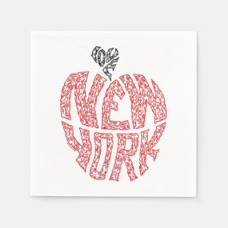 SERVIETTE EN PAPIER AMOUR NEW YORK