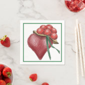 Serviette En Papier Amour noir (En situation)