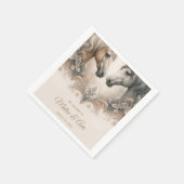 Serviette En Papier Amour Pour Chevaux Mariage Spécial (Coin)