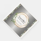 Serviette En Papier Amour radiant : Mariage inoubliable (Coin)