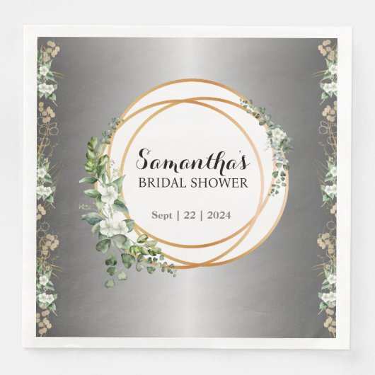 Serviette En Papier Amour radiant : Mariage inoubliable (Devant)