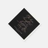 Serviette En Papier Amour, rire et bonheur toujours après Mariage (Coin)