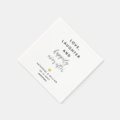 Serviette En Papier Amour Rire Heureusement Jamais Après Le Mariage Du (Coin)