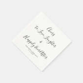 Serviette En Papier Amour Rire Heureusement Jamais Après Un Mariage Él (Coin)