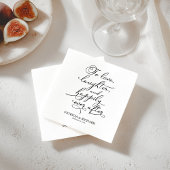 Serviette En Papier Amour, rires, et pour toujours Mariage