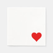 Serviette En Papier Amour - Serviettes Coeur (Devant)