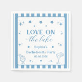 Serviette En Papier Amour Sur Le Lac Bachelorette (Devant)