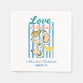 Serviette En Papier Amour sur le lac Bachelorette Getaway (Devant)