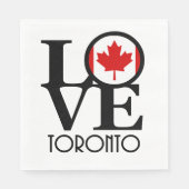 Serviette En Papier Amour Toronto (Devant)